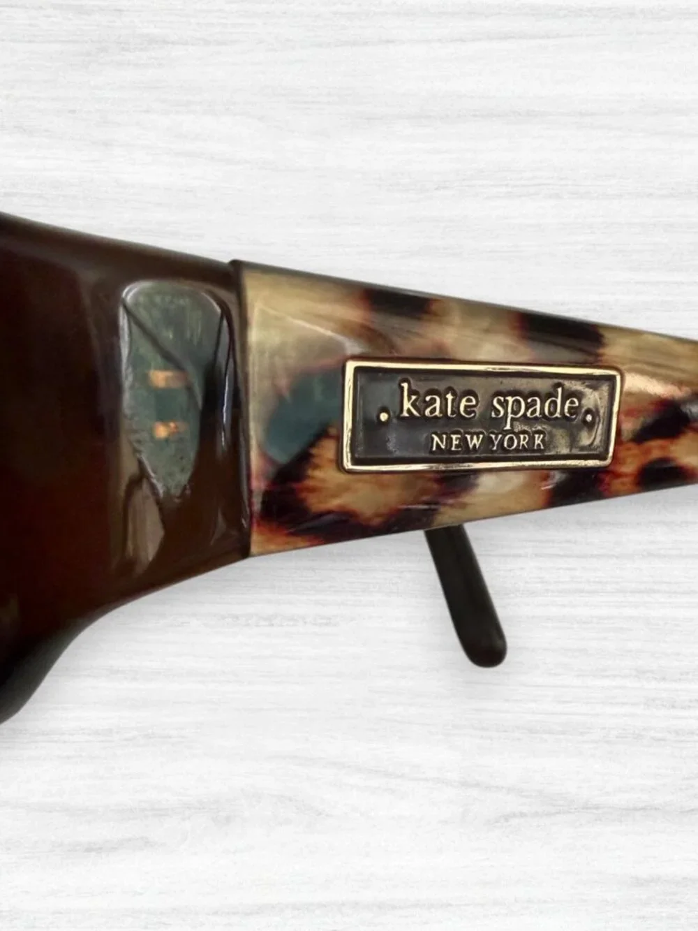 Kate Spade New York Dee's Y8 Rectangular Brown Tortoise Y2K Sunglasses 54□17 120
